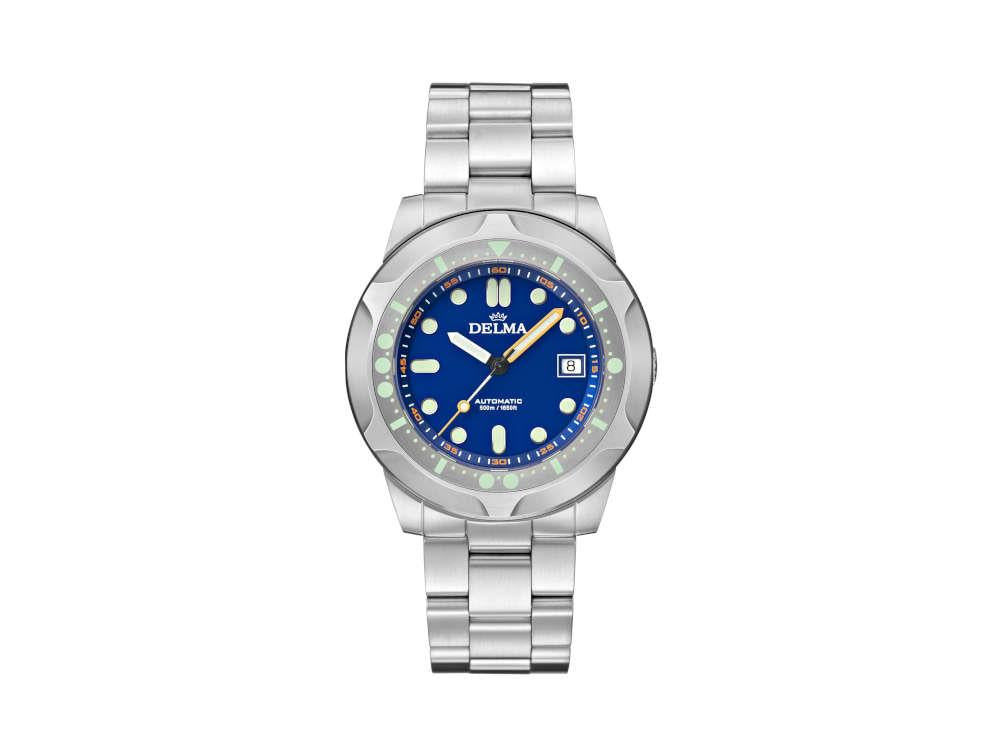 Reloj Automático Delma Diver Quattro, Azul, Edición Limitada, 41701.744.6.041