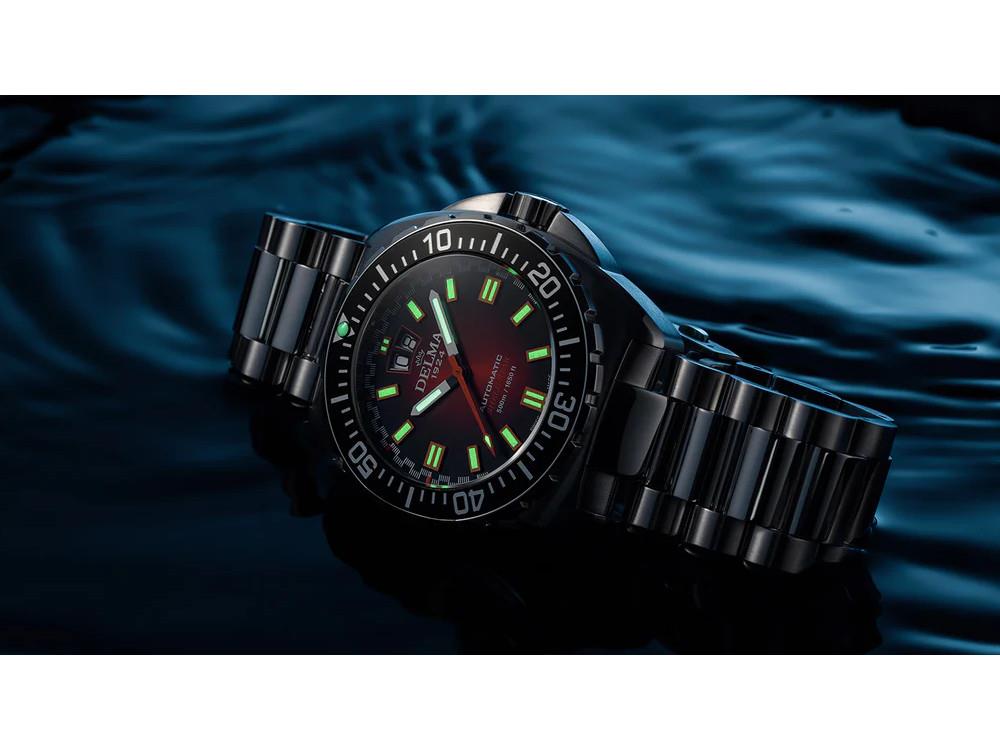 Reloj Automático Delma Shell Star Big Date, Marrón, 44 mm,  41703.736.6.091