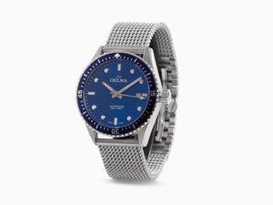 Reloj Automático Delma Diver Cayman, Azul, 42 mm, 41801.706.6.041