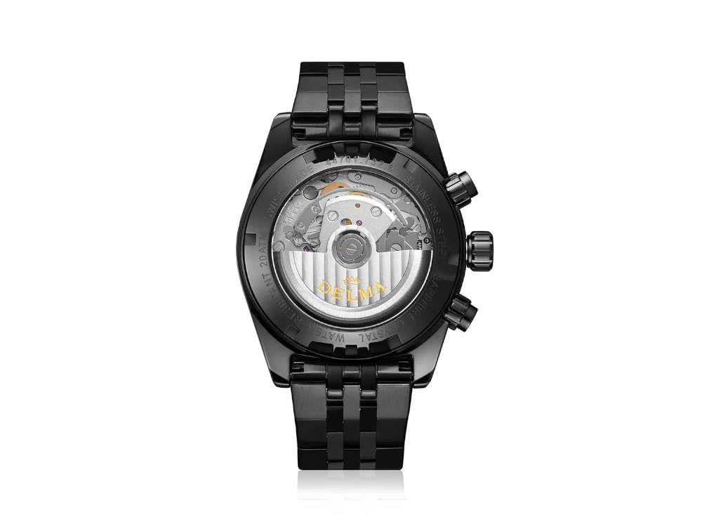 Reloj Automático Delma Montego Black Edition, DLC, Negro, 42 mm, 44701.732.6.032