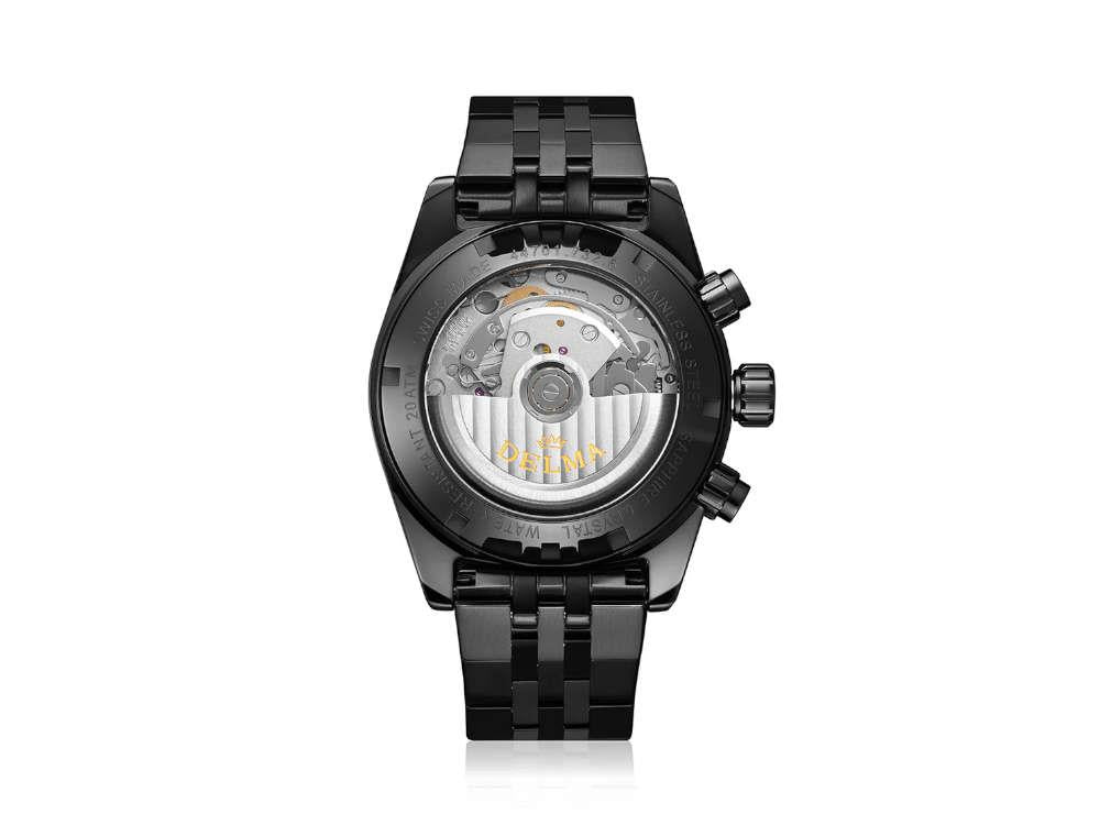 Reloj Automático Delma Montego Black Edition, DLC, Negro, 42 mm, 44701.732.6.033