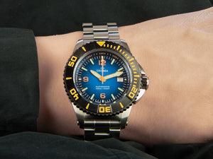 Reloj Automático Delma Diver Blue Shark III Azores, Azul, 47mm, 54701.700.6.048