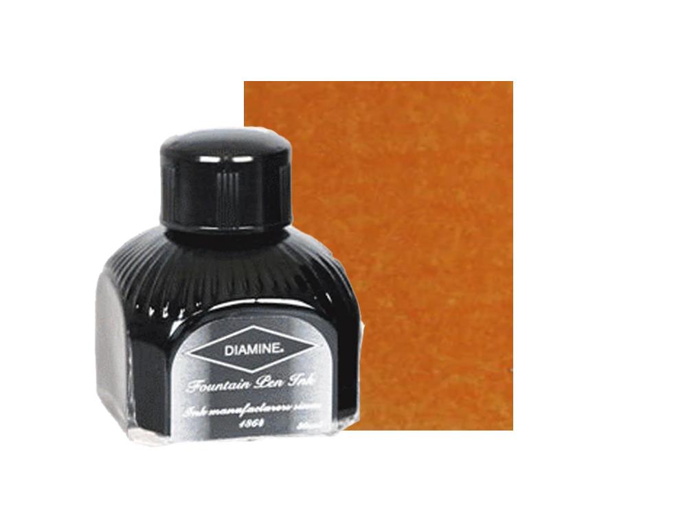 Tintero Diamine Autumn Oak, 80ml, Naranja, Botella de cristal italiano