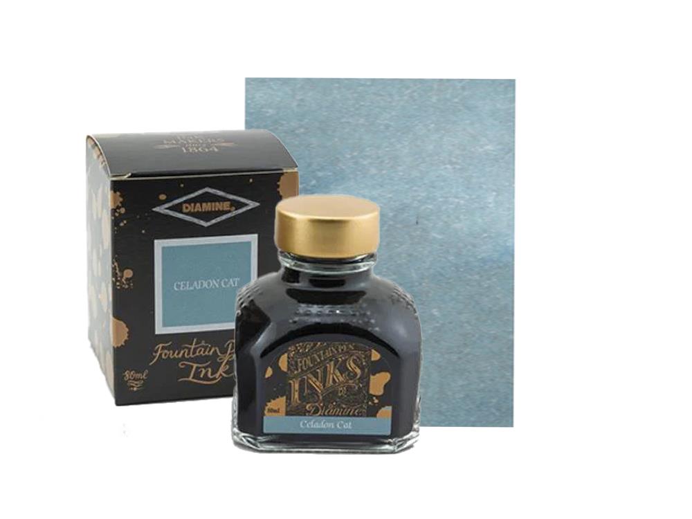 Tintero Diamine  Celadon Cat, 80ml, Vidrio