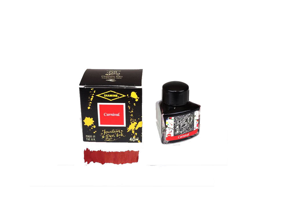 Tintero Diamine 1864 Carnival, 150 Aniversario, 40ml, Cristal