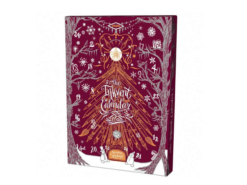 Calendario de Adviento Diamine 2026 The InkVent Burgundy, 25 tinteros