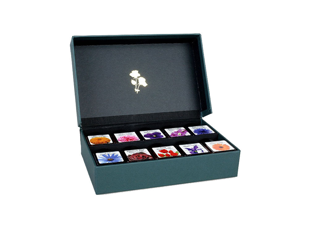 Set Diamine Floral, 10 tinteros, Varios colores, 30ml, Cristal