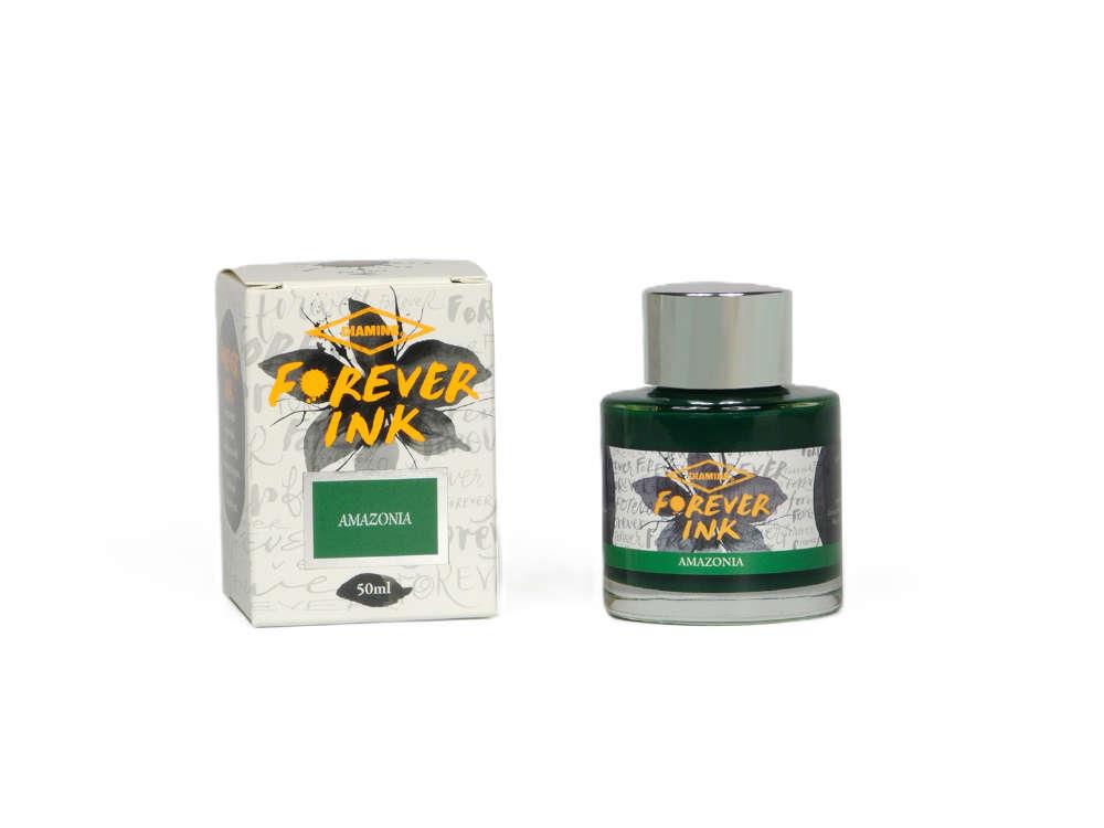 Tintero Diamine Forever Ink Collection -Tinta Permanente Amazonia, Verde, 50ml