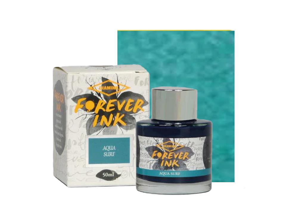 Tintero Diamine Forever Ink Collection-Tinta Permanente Aqua Blue, Turquesa