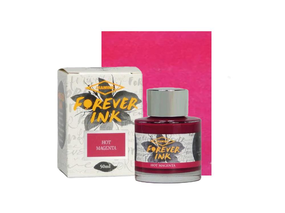 Tintero Diamine Forever Ink Collection-Tinta Permanente Hot Magenta, Rosa, 50ml