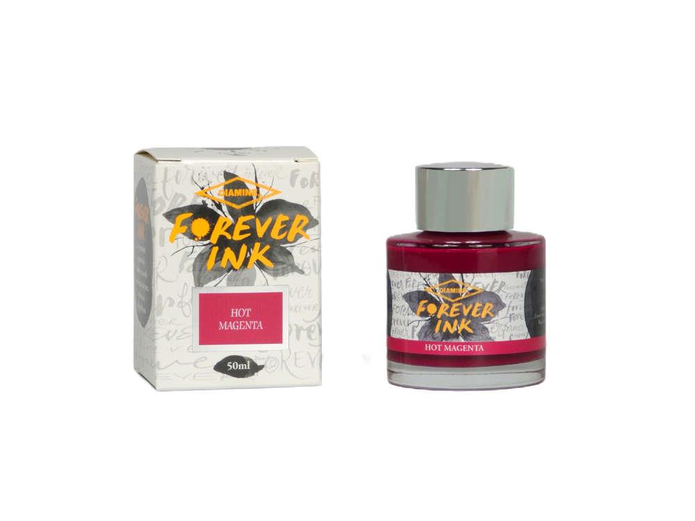 Tintero Diamine Forever Ink Collection-Tinta Permanente Hot Magenta, Rosa, 50ml