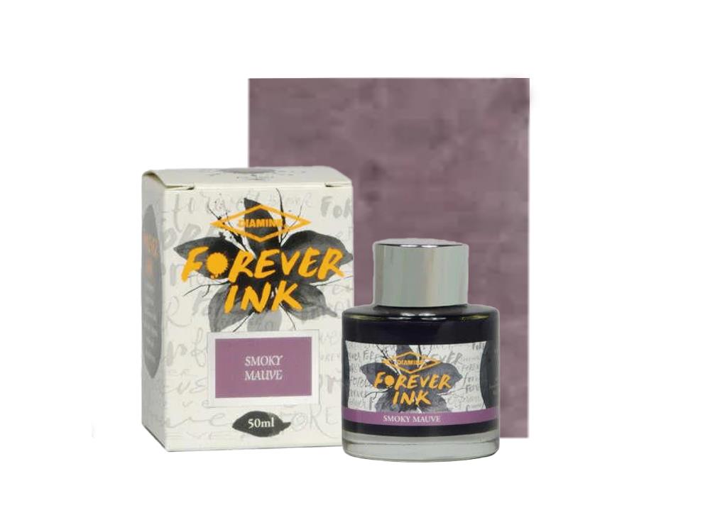 Tintero Diamine Forever Ink Collection-Tinta Permanente  Smoky Mauve, Gris, 50ml