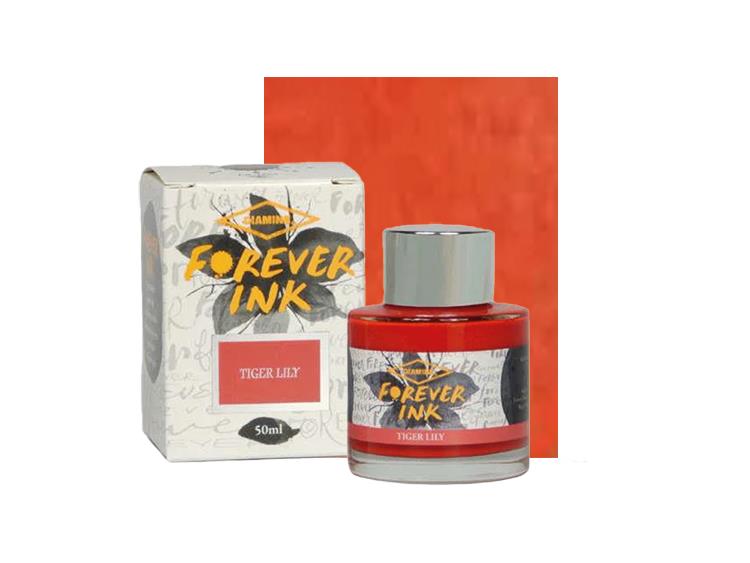 Tintero Diamine Forever Ink Collection-Tinta Permanente Tiger Lily, 50ml