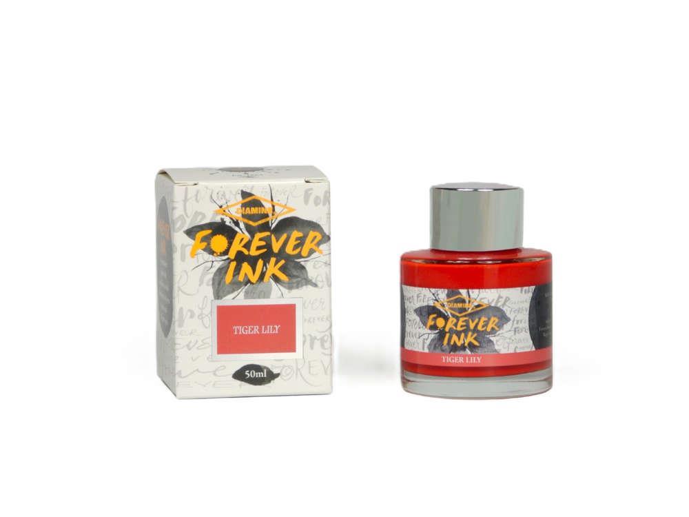 Tintero Diamine Forever Ink Collection-Tinta Permanente Tiger Lily, 50ml