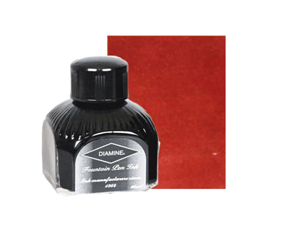 Tintero Diamine Monaco Red, 80ml Botella de cristal italiano