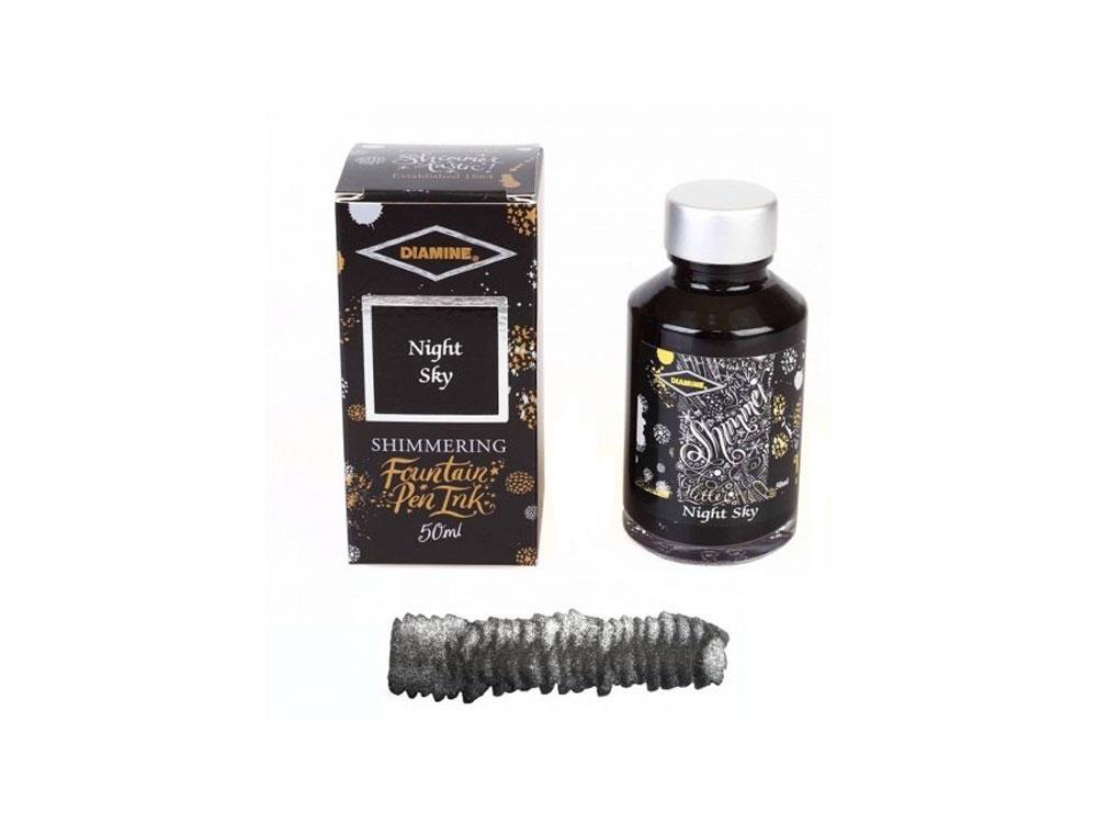 Tintero Diamine Shimmering Night Sky, 50ml, Cristal