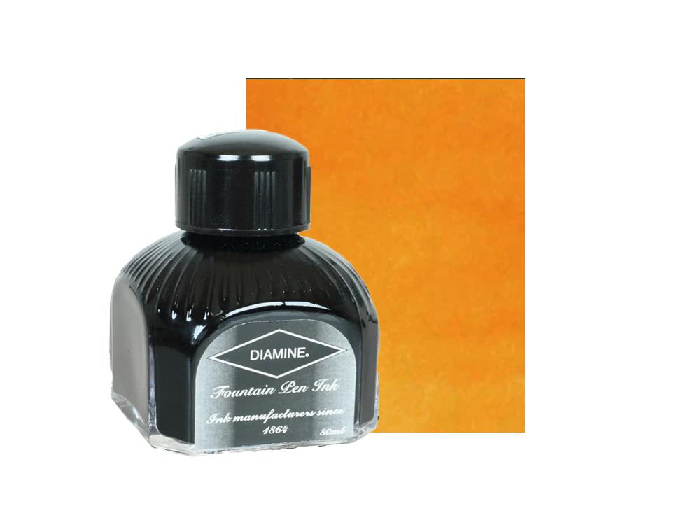 Tintero Diamine Amber, 80ml, Cristal italiano