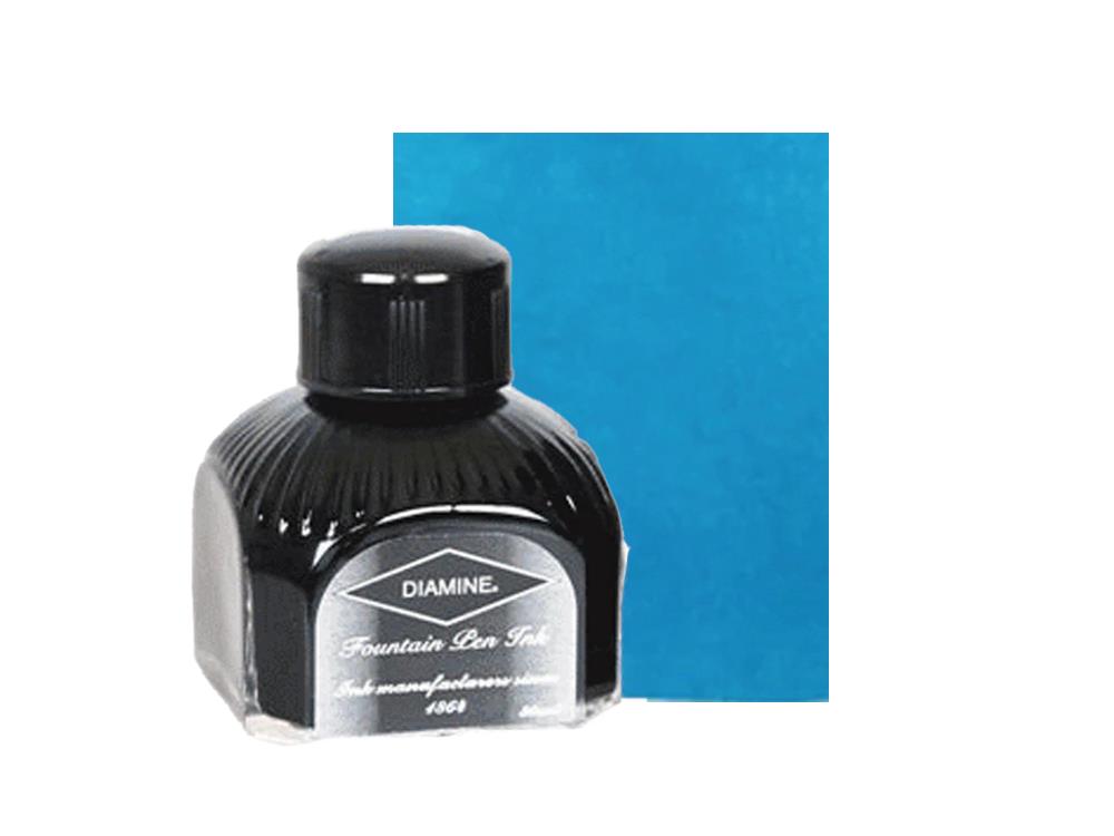 Tintero Diamine Aqua Lagoon, 80ml, Aqua Lagoon, Cristal italiano