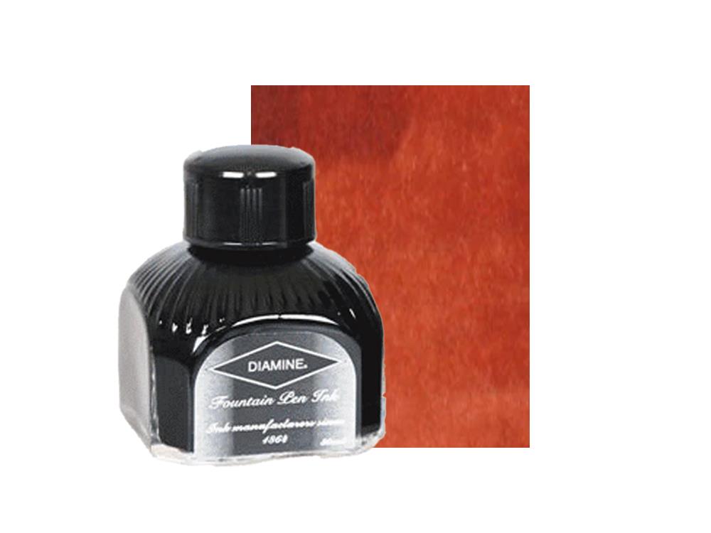 Tintero Diamine Burnt Sienna, 80ml, Botella de cristal italiano