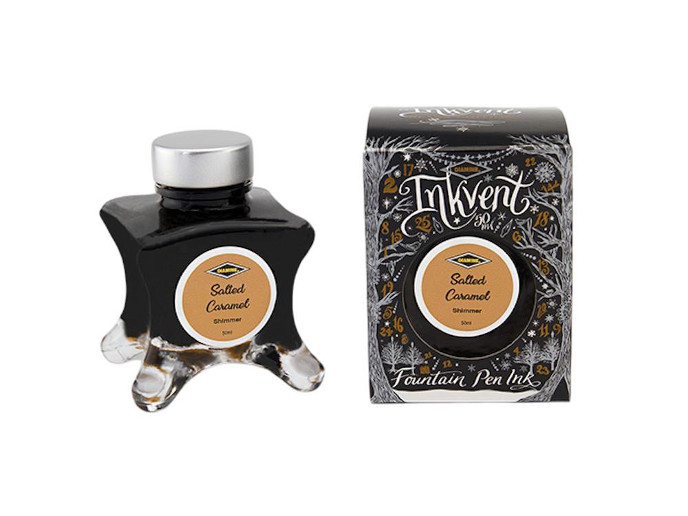 Tintero Diamine Ink Vent Black Shimmer Salted Caramel, 50ml, Marrón