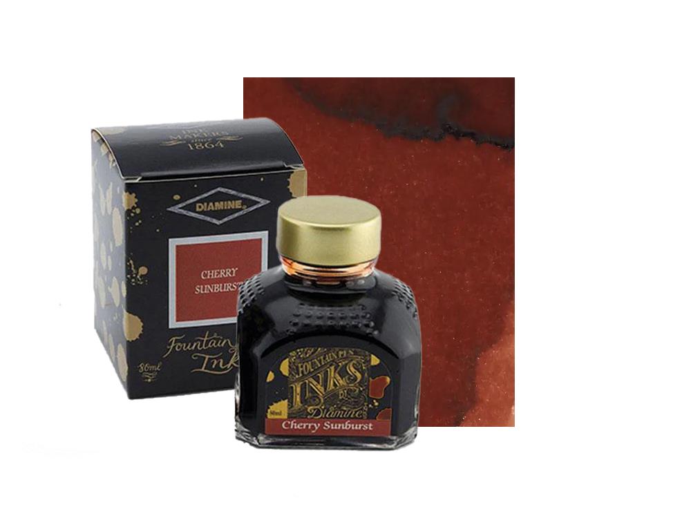 Tintero Diamine Cherry Burst, 80ml., Cristal
