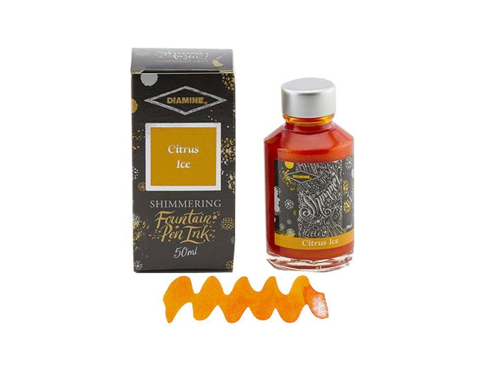 Tintero Diamine Shimmering Citrus Ice, 50ml., Vidrio