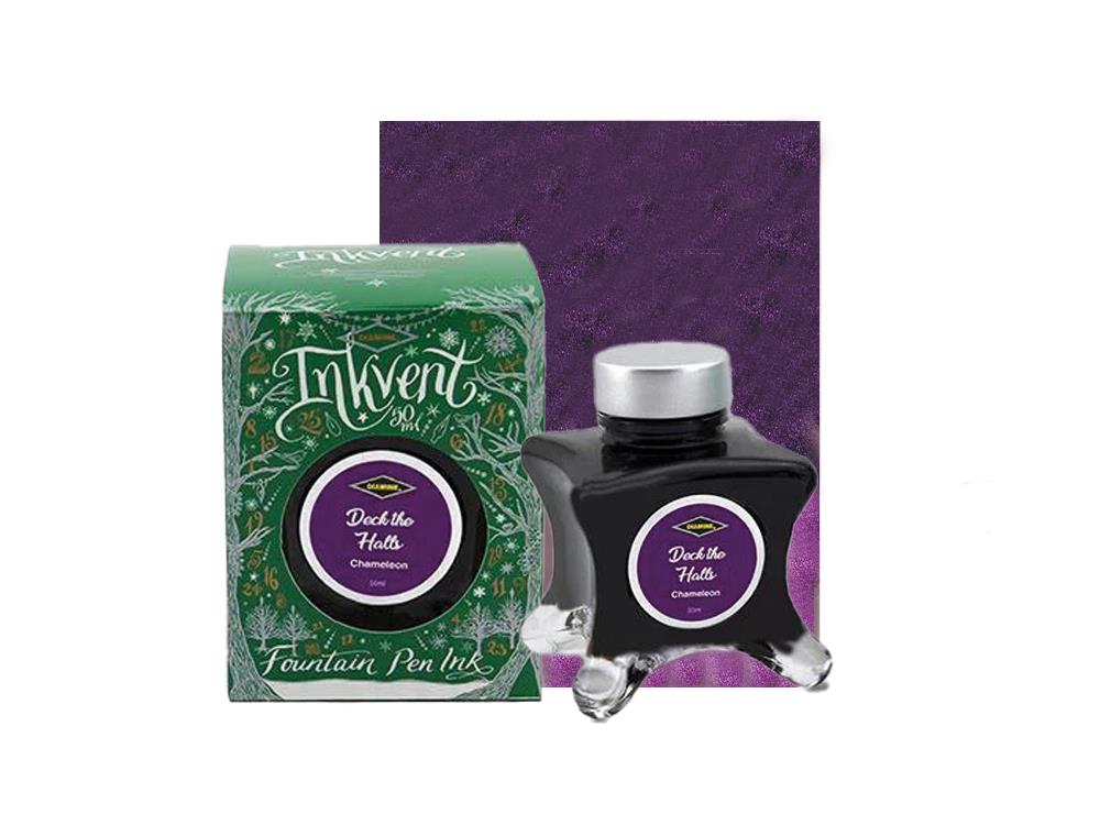 Tintero Diamine Deck the Halls Ink Vent Green, 50ml, Chameleon