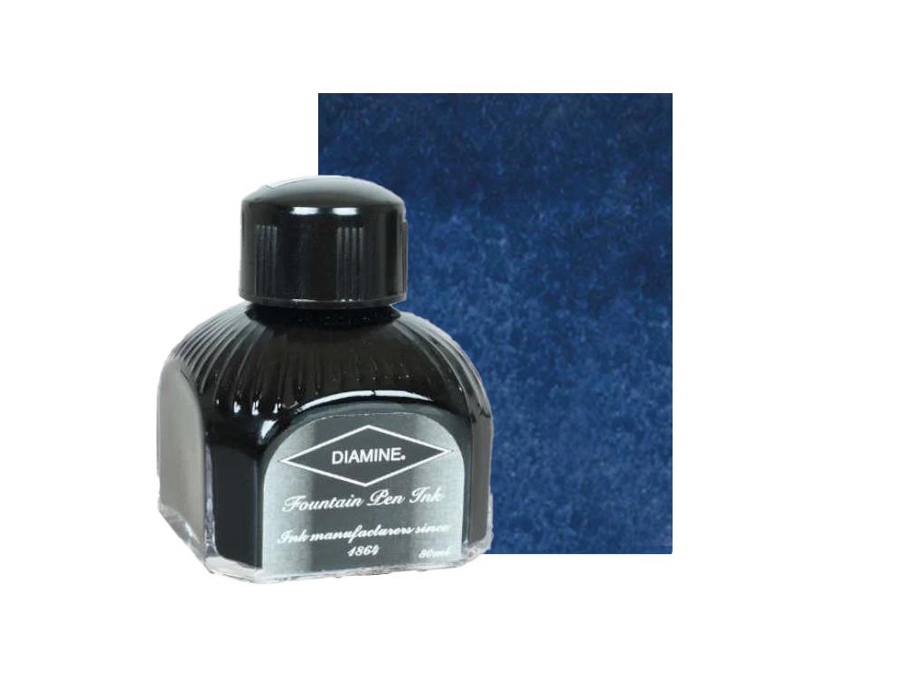 Tintero Diamine Denim, 80ml.,  Botella de cristal italiano