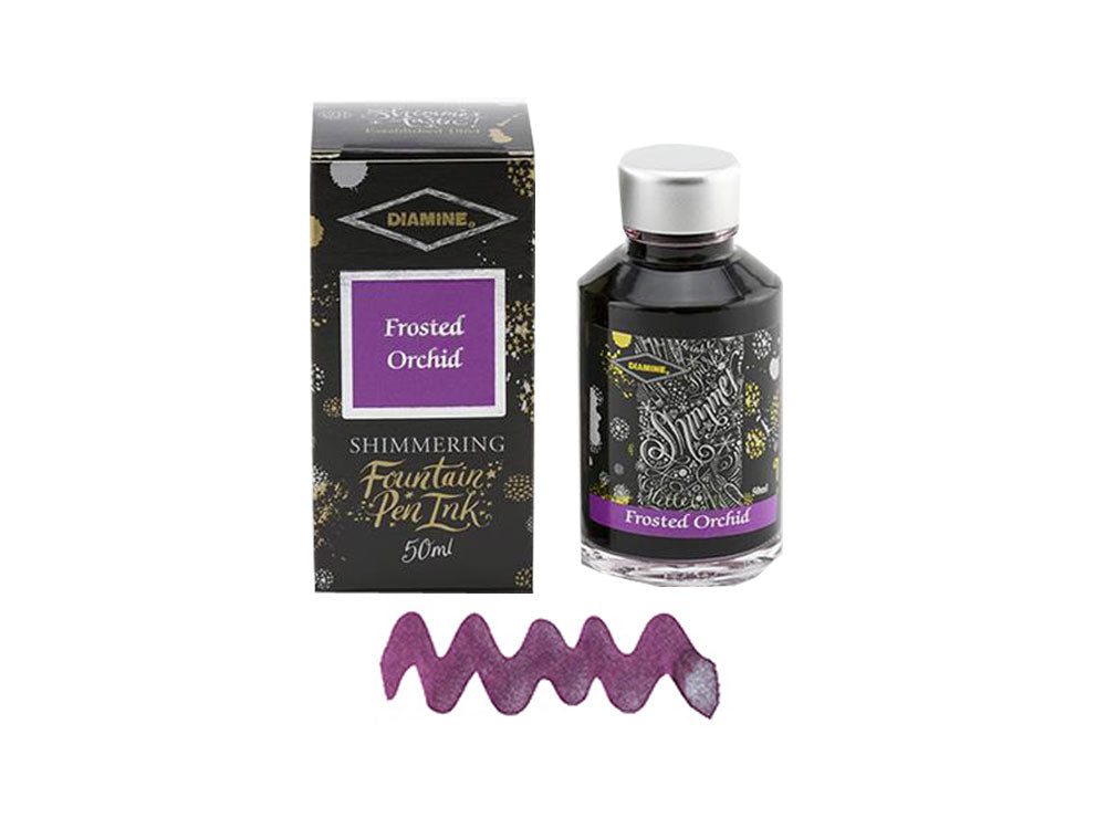 Tintero Diamine Shimmering Frosted Orchid, 50ml., Cristal