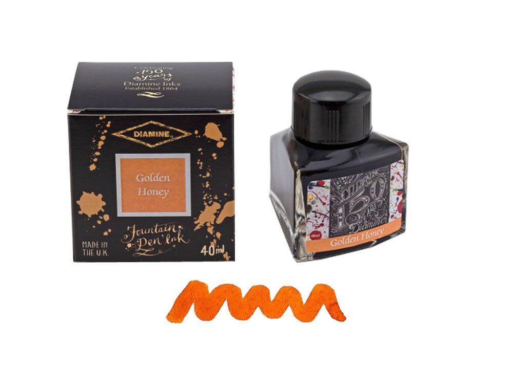 Tintero Diamine, 40ml., Golden Honey, Cristal