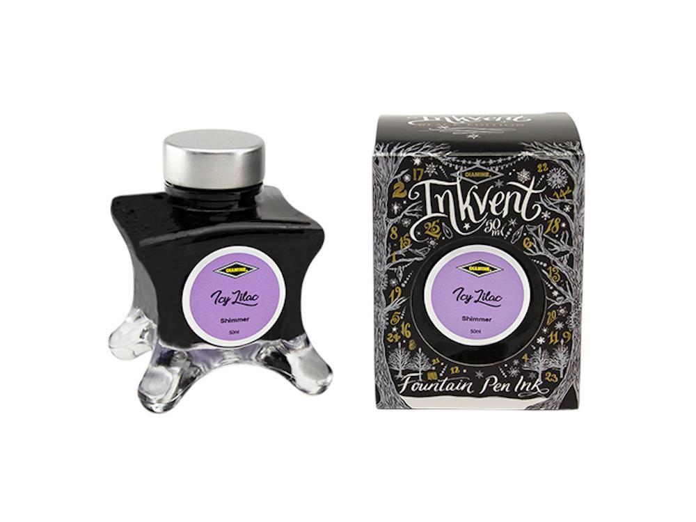 Tintero Diamine Ink Vent Black Shimmer Icy Lilac, 50ml, Lavender