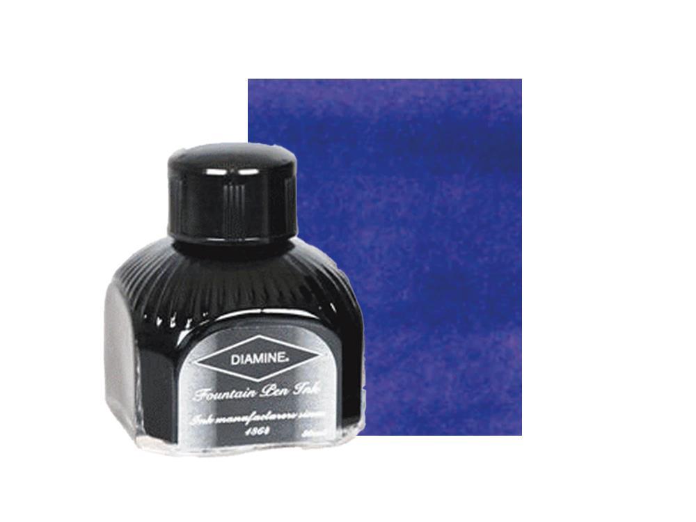 Tintero Diamine Imperial Blue, 80ml.,  Botella de cristal italiano