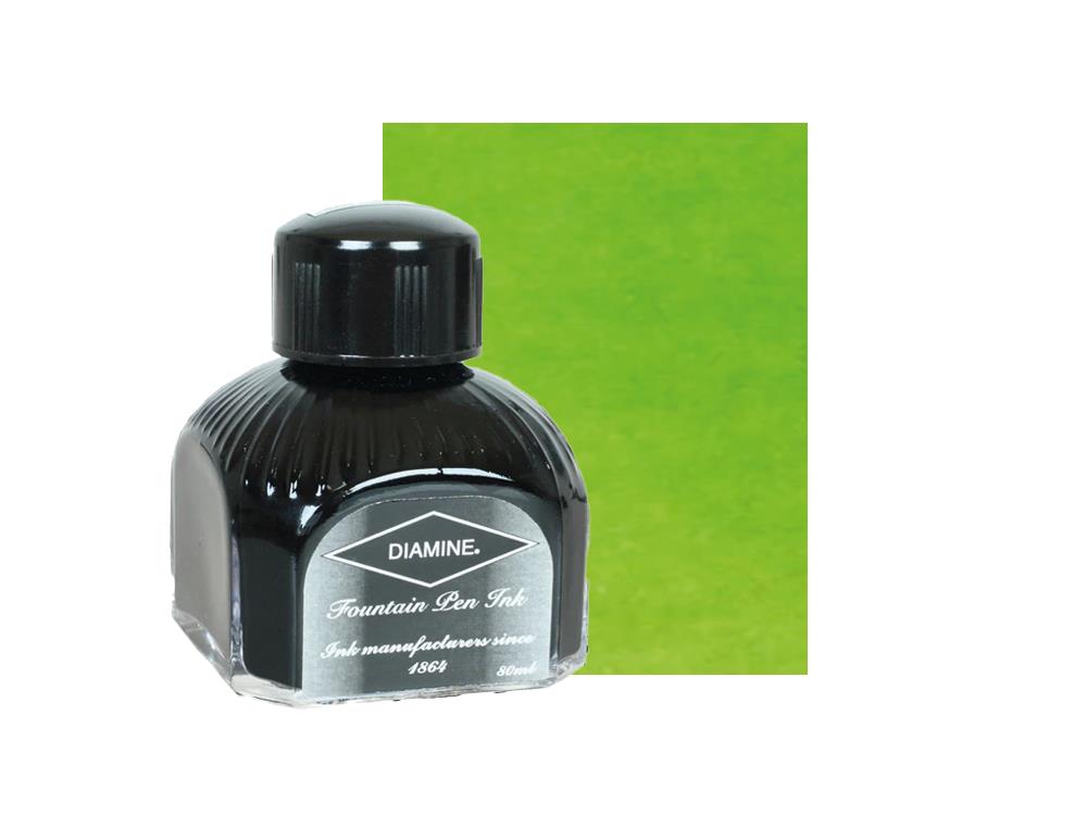 Tintero Diamine  Jade Green, 80ml.,  Botella de cristal italiano