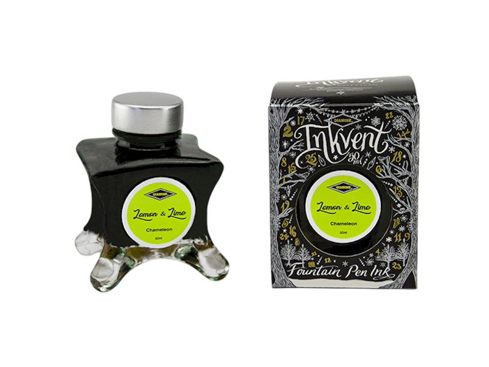 Tintero Diamine Ink Vent Black Chamaelon Lemon Lime, 50ml, Amarillo