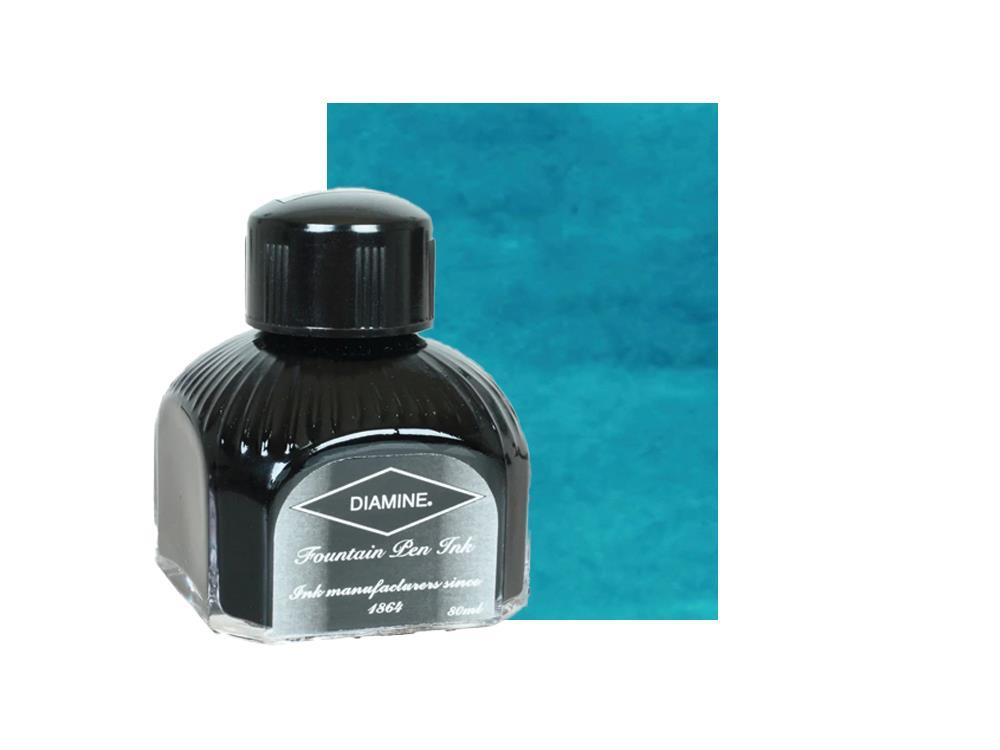 Tintero Diamine Marine, 80ml., Botella de cristal italiano