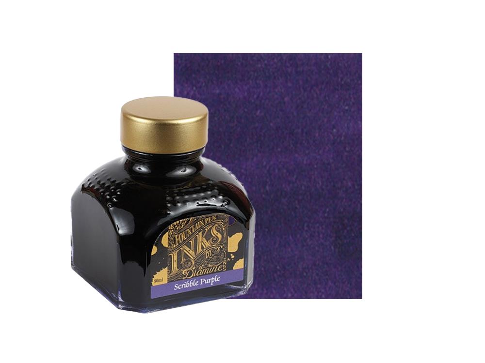 Tintero Diamine Purple, 80ml, Botella de cristal italiano