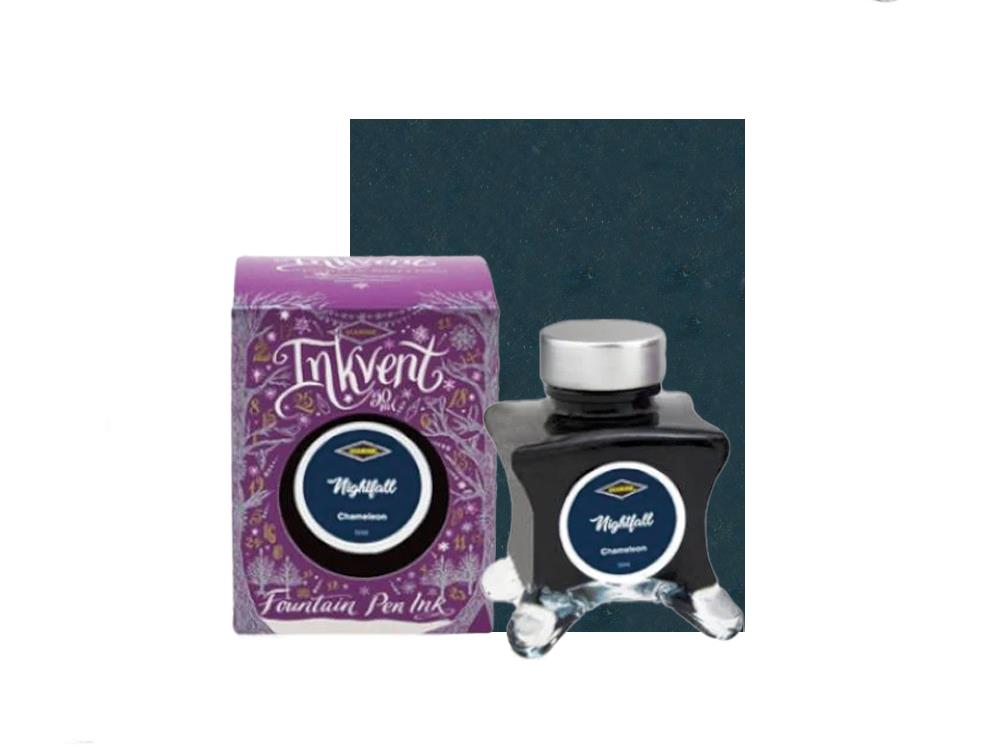 Tintero Diamine Nightfall Ink Vent Purple , 50ml, Chamaleon, Azul