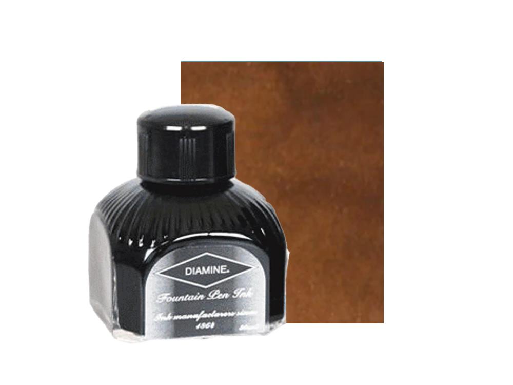 Tintero Diamine Raw Sienna, 80ml, Botella de cristal italiano