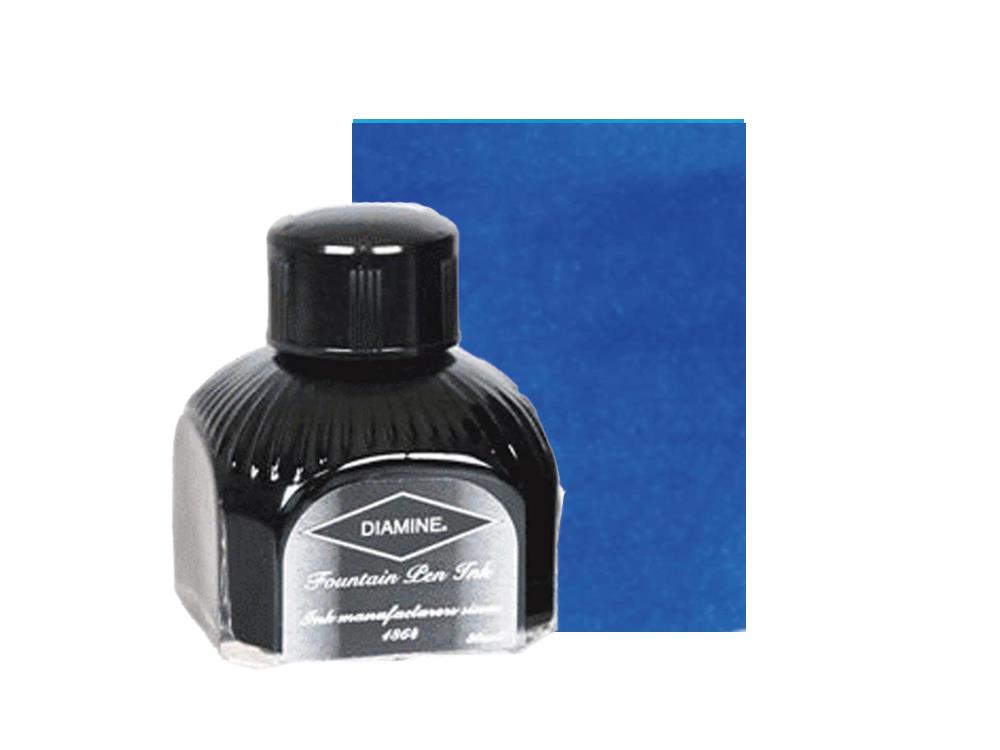Tintero Diamine Royal Blue, 80ml, Botella de cristal italiano