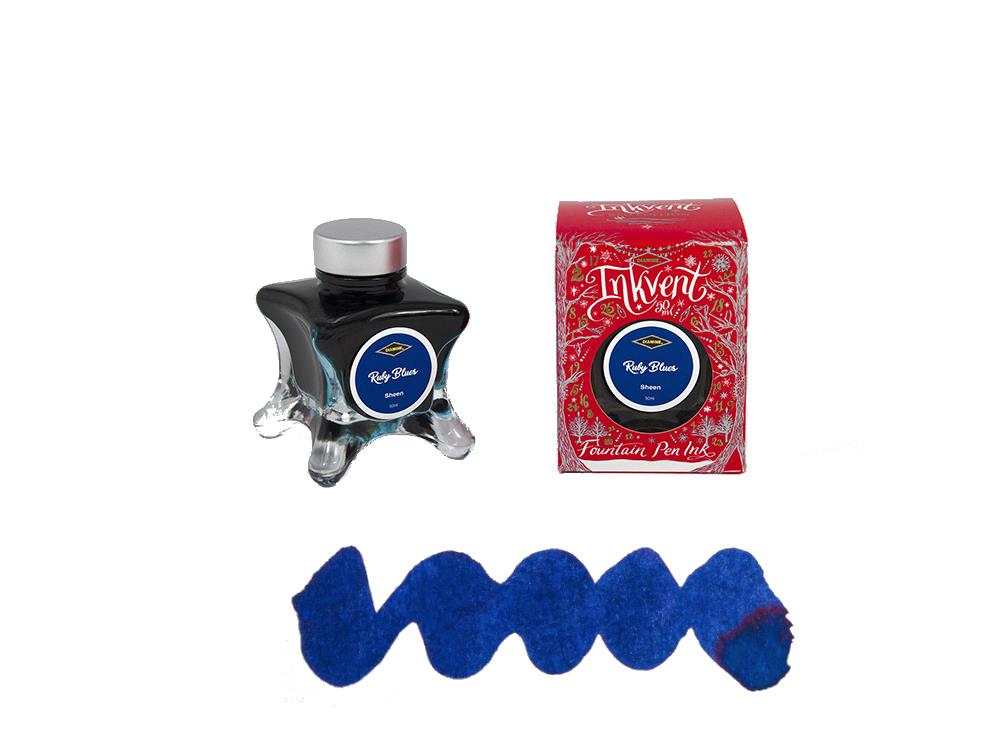 Tintero Diamine Ruby Blue Ink Vent Red, 50ml, Azul, Vidrio
