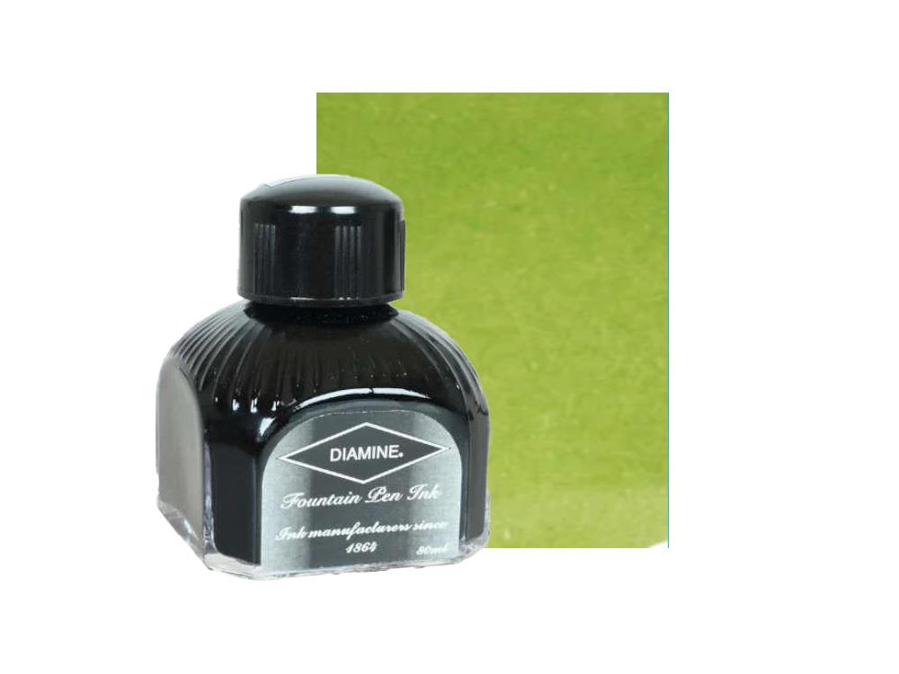 Tintero Diamine Spring Green, 80ml, Botella de cristal italiano