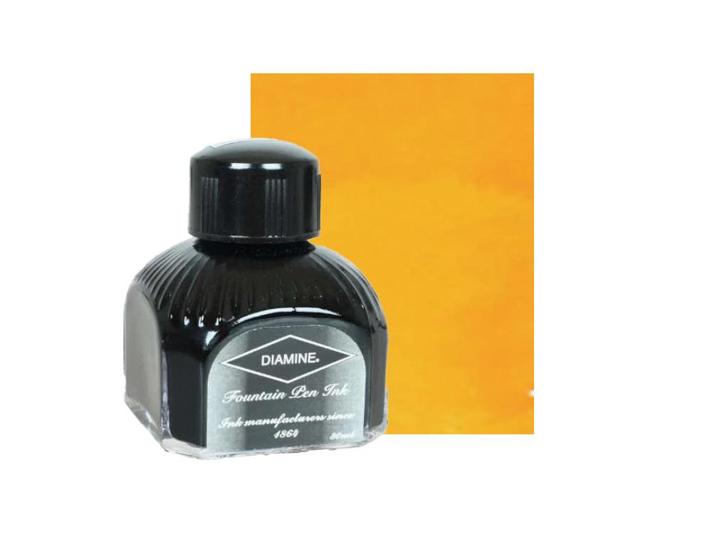 Tintero Diamine Sunshine Yellow, 80ml., Botella de cristal italiano
