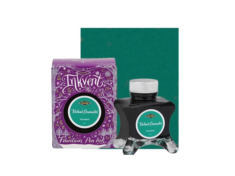 Tintero Diamine Velvet Emerald Ink Vent Purple, 50ml, Standard, Verde