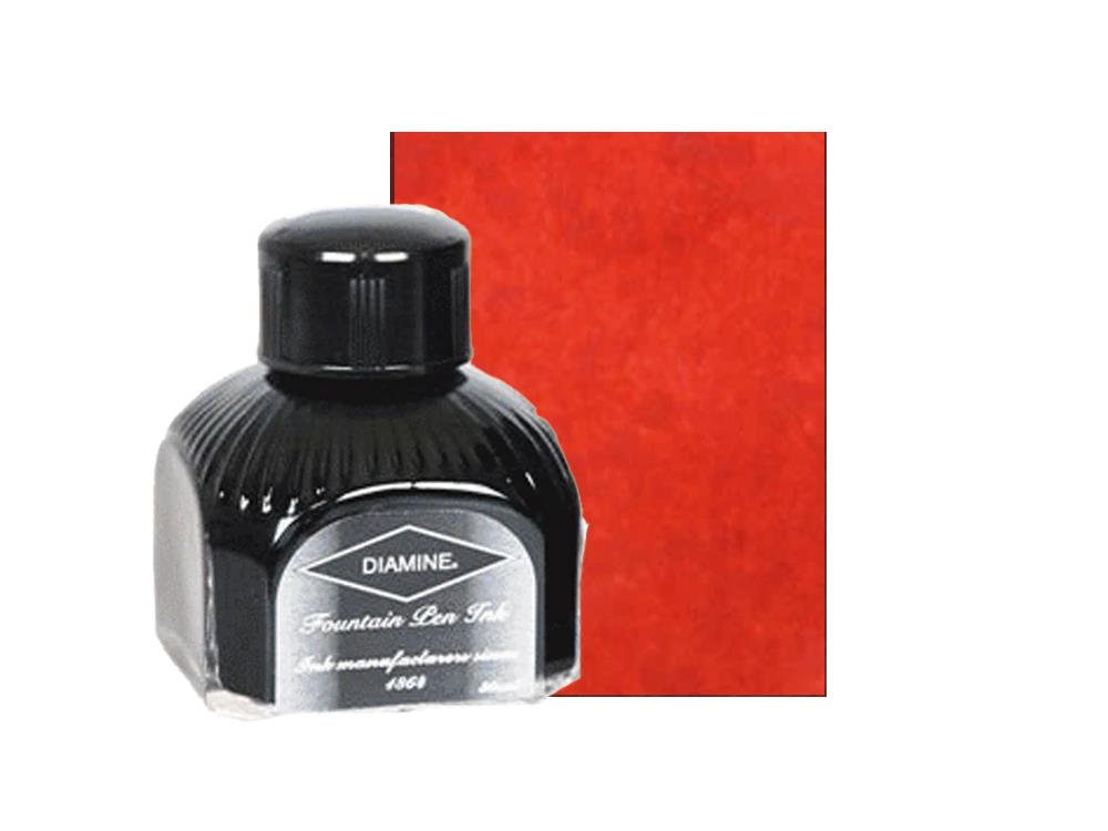 Tintero Diamine Wild Strawberry, 80ml., Botella de cristal italiano