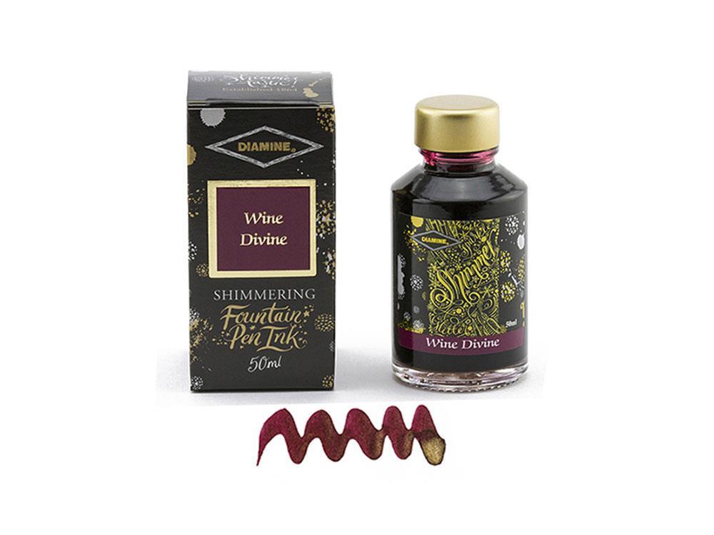 Tintero Diamine Shimmering Wine Divine, 50ml., Cristal