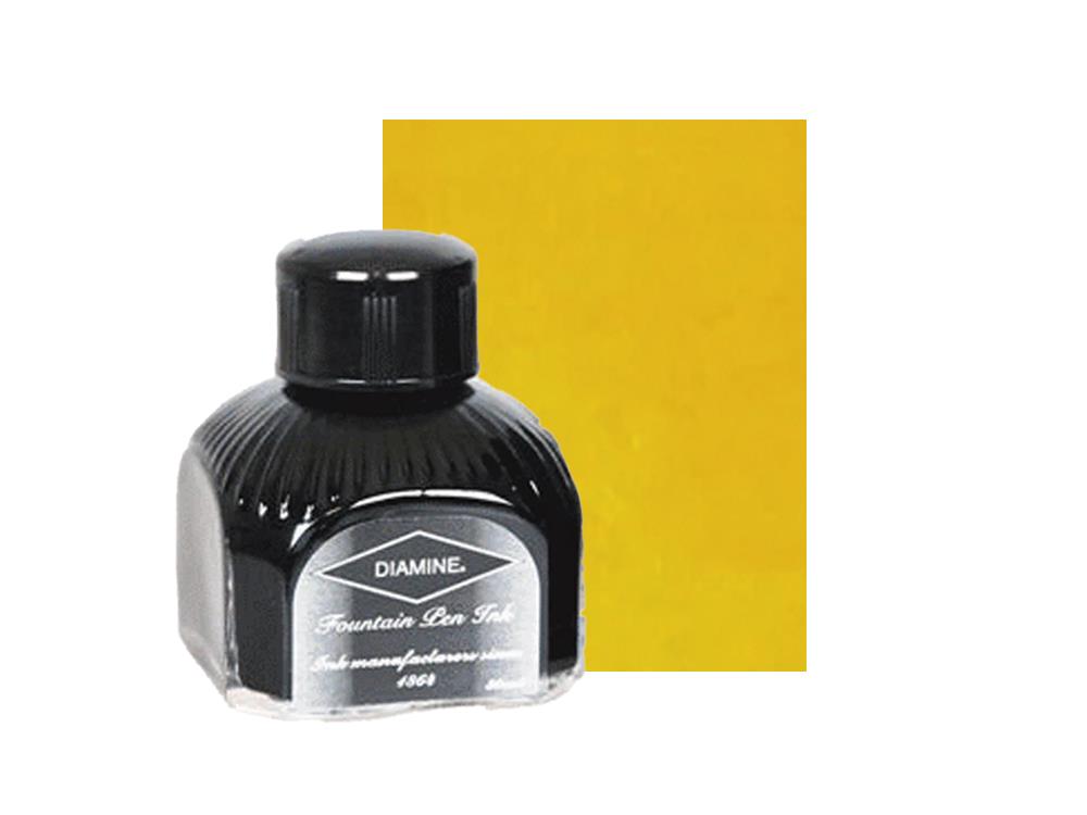 Tintero Diamine Yellow, 80ml, Botella de cristal italiano
