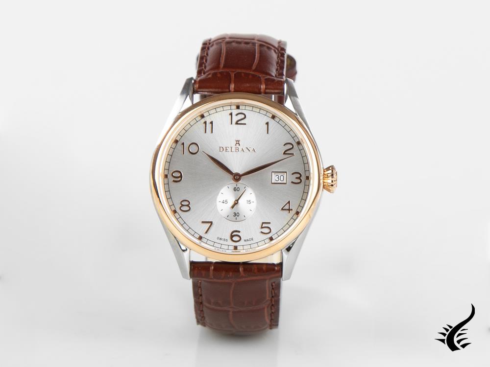 Reloj de Cuarzo Delbana Classic Fiorentino, 42mm, Correa piel, 53601.682.6.062
