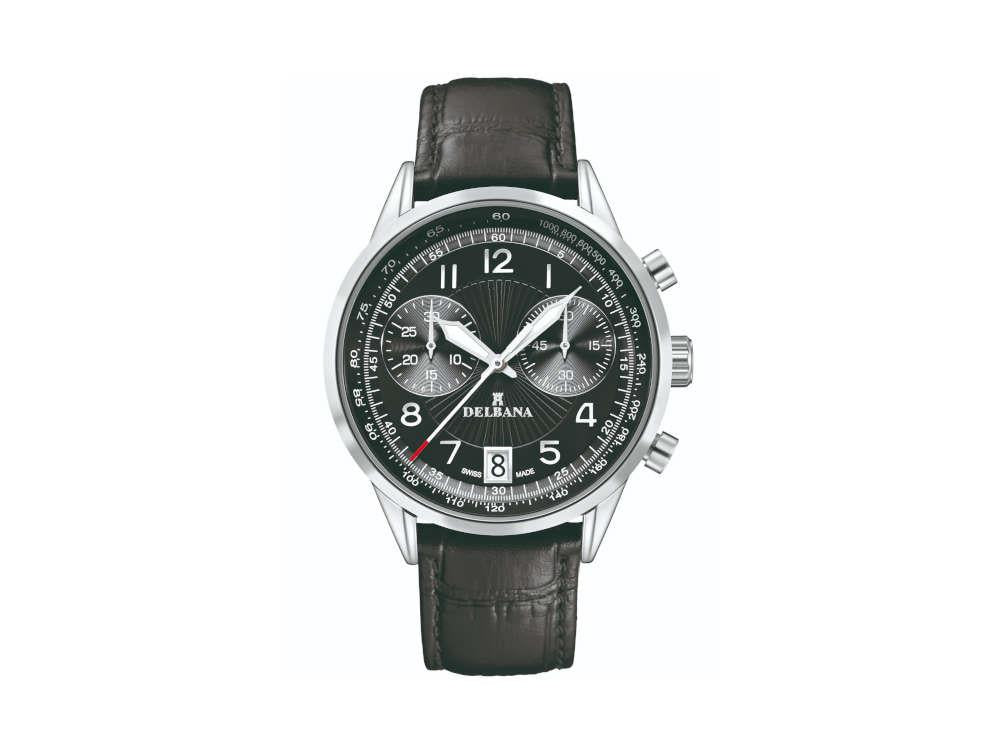 Reloj de Cuarzo Delbana Classic Retro Chronograph, 42 mm, Piel, 41601.672.6.034