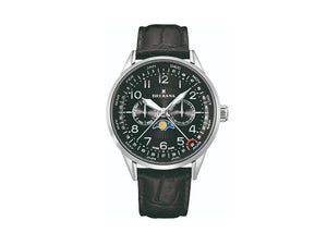 Reloj de Cuarzo Delbana Classic Retro Moonphase, Negro, 42 mm, 41601.646.6.034