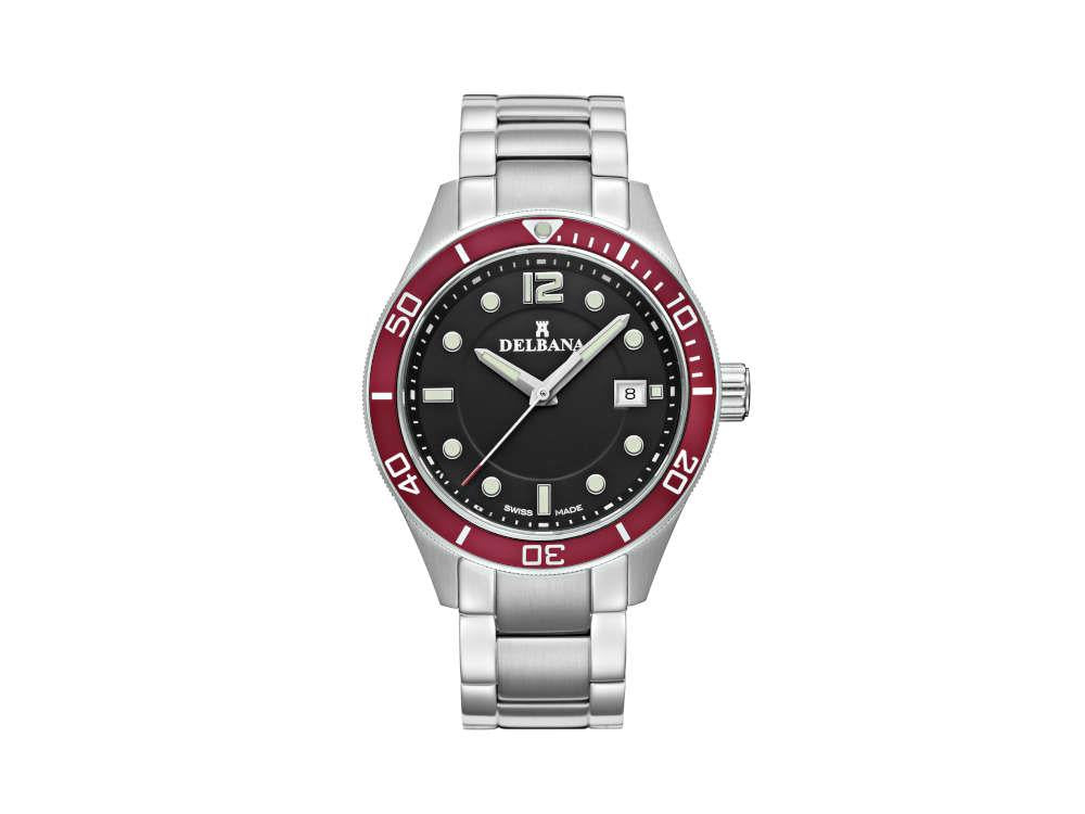 Reloj de Cuarzo Delbana Sports Mariner, Negro, 42 mm, 41701.716.6.036
